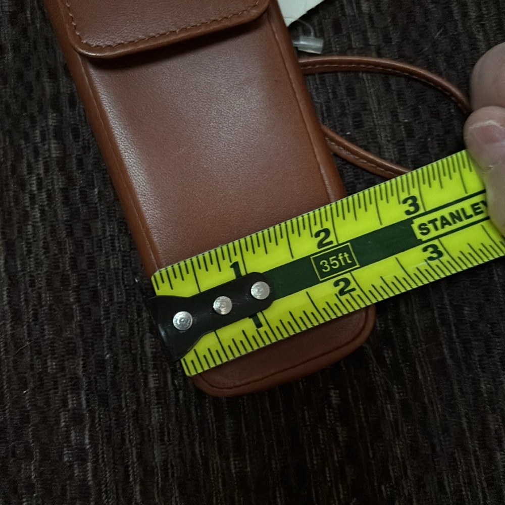 Vintage Coach Genuine Leather Flip Cell Phone Case Style 292587 Brown - Picture 3 of 4